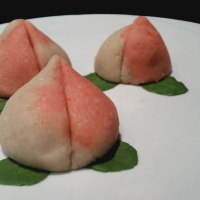 Peach Nerikiri (Japanese Sweet Bean Paste Confectionery)